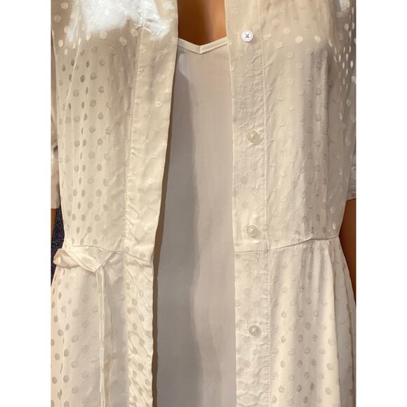Calvin Klein White Maxi Button Down Size 2 - Picture 5 of 7